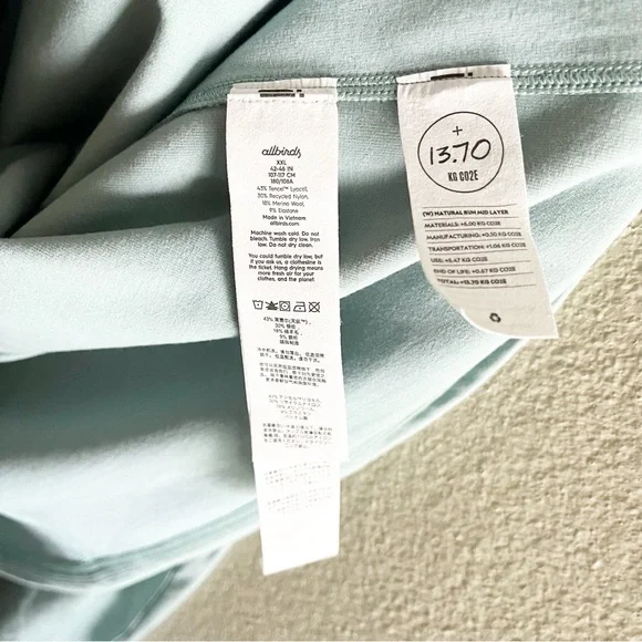 Allbirds Green Half Zip Pullover - Picture 6 of 8